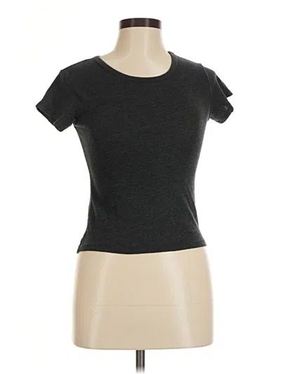 Pre-owned Brandy Melville Short Sleeve T-shirt In Gray