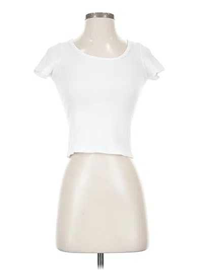 Pre-owned Brandy Melville Short Sleeve T-shirt In Ivory