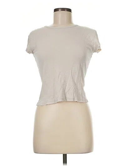 Pre-owned Brandy Melville Short Sleeve T-shirt In Ivory