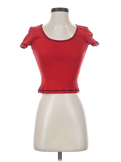 Pre-owned Brandy Melville Short Sleeve T-shirt In Red