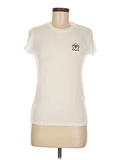 Pre-owned Brandy Melville Short Sleeve T-shirt In White