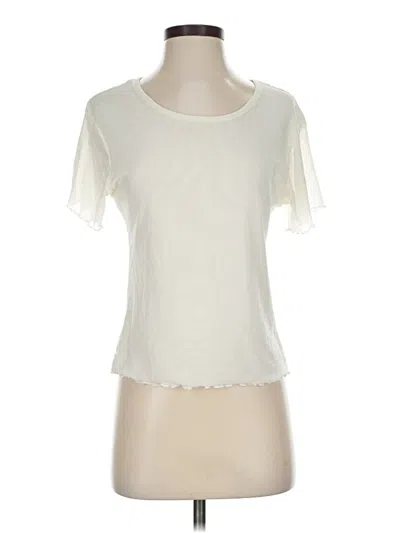Pre-owned Brandy Melville Short Sleeve T-shirt In White