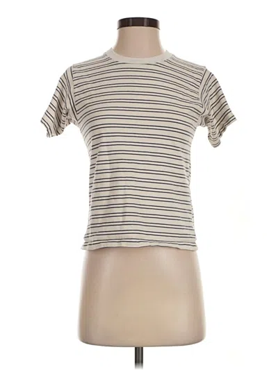 Pre-owned Brandy Melville Short Sleeve Turtleneck In Tan