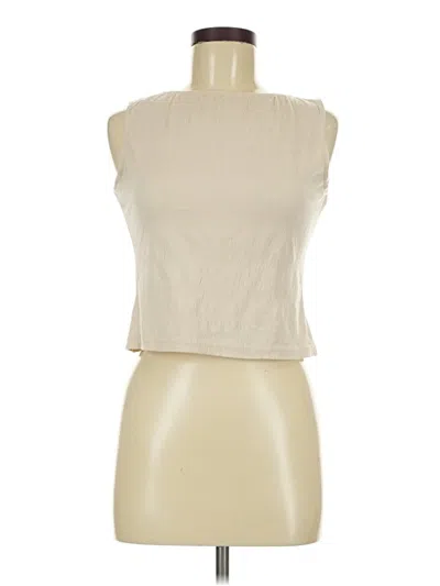 Pre-owned Brandy Melville Sleeveless Blouse In Ivory