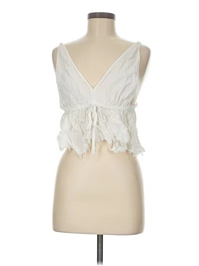 Pre-owned Brandy Melville Sleeveless Blouse In Ivory