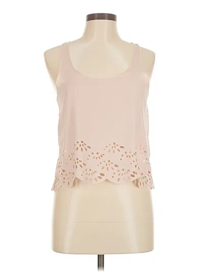 Pre-owned Brandy Melville Sleeveless Blouse In Tan