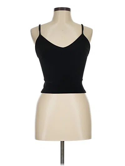 Pre-owned Brandy Melville Sleeveless Top Black Halter Neckline Tops