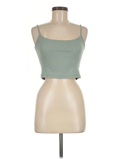 Pre-owned Brandy Melville Sleeveless Top Green Sweetheart Neckline Tops