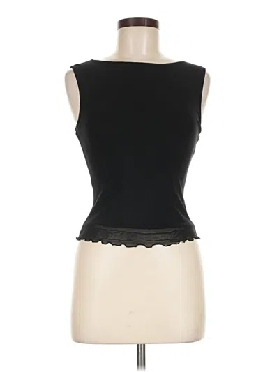 Pre-owned Brandy Melville Sleeveless T-shirt In Black