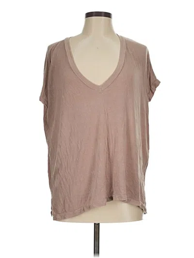 Pre-owned Brandy Melville Sleeveless T-shirt In Brown