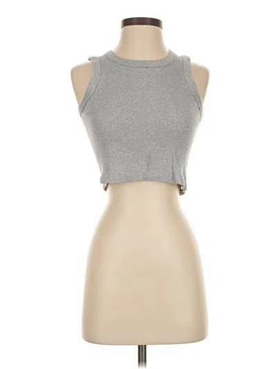 Pre-owned Brandy Melville Sleeveless T-shirt In Gray