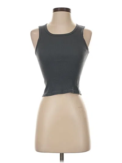 Pre-owned Brandy Melville Sleeveless T-shirt In Gray