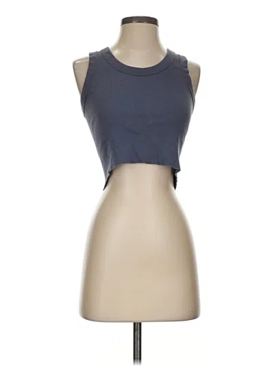 Pre-owned Brandy Melville Sleeveless T-shirt In Gray