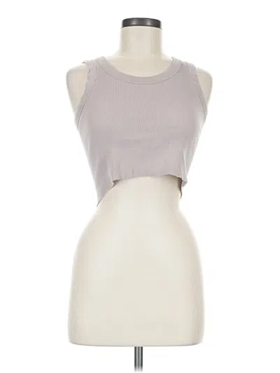 Pre-owned Brandy Melville Sleeveless T-shirt In Gray