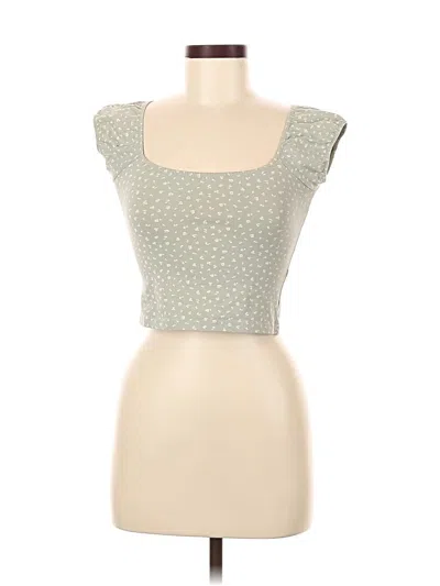 Pre-owned Brandy Melville Sleeveless T-shirt In Green