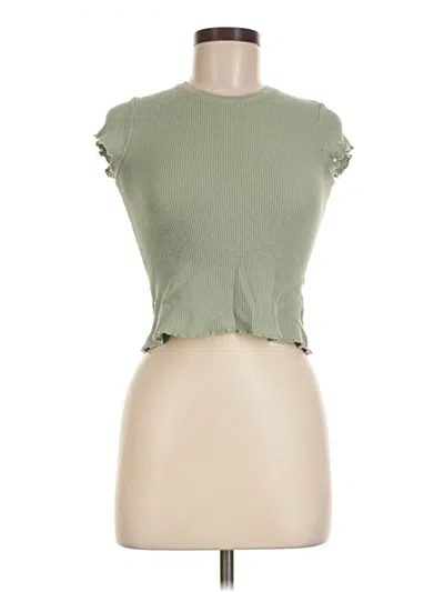 Pre-owned Brandy Melville Sleeveless T-shirt In Green