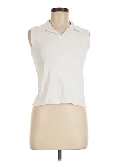 Pre-owned Brandy Melville Sleeveless T-shirt In Ivory