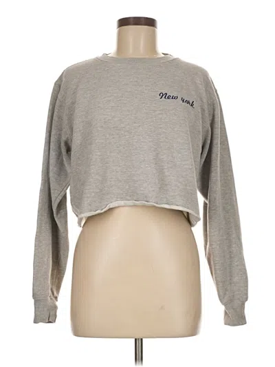 Pre-owned Brandy Melville Sweatshirt In Gray