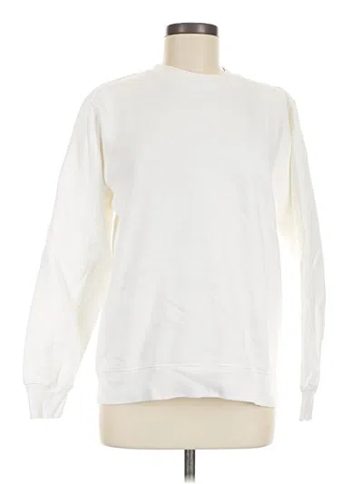 Pre-owned Brandy Melville Sweatshirt In White
