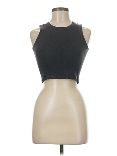 Pre-owned Brandy Melville Tank Top Black Halter Neckline Tops
