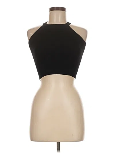 Pre-owned Brandy Melville Tank Top Black Halter Neckline Tops