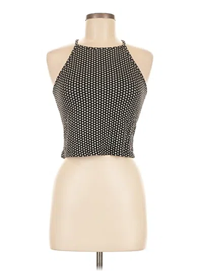 Pre-owned Brandy Melville Tank Top Black Halter Neckline Tops