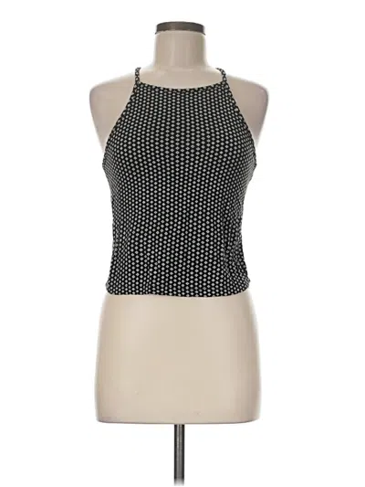 Pre-owned Brandy Melville Tank Top Black Halter Neckline Tops