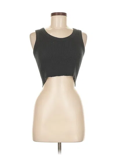 Pre-owned Brandy Melville Tank Top Black Strapless Neckline Tops