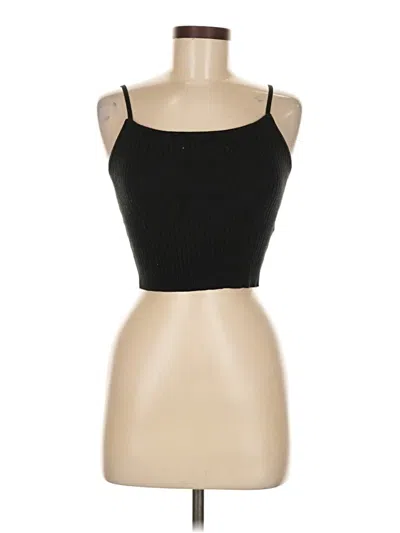 Pre-owned Brandy Melville Tank Top Black Strapless Neckline Tops