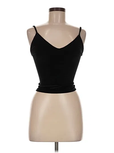 Pre-owned Brandy Melville Tank Top Black Strapless Neckline Tops