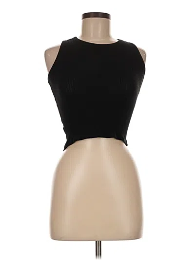 Pre-owned Brandy Melville Tank Top Black Strapless Neckline Tops