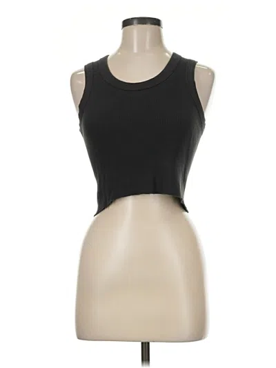 Pre-owned Brandy Melville Tank Top Black Strapless Neckline Tops