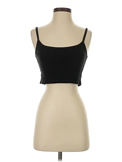Pre-owned Brandy Melville Tank Top Black Strapless Neckline Tops