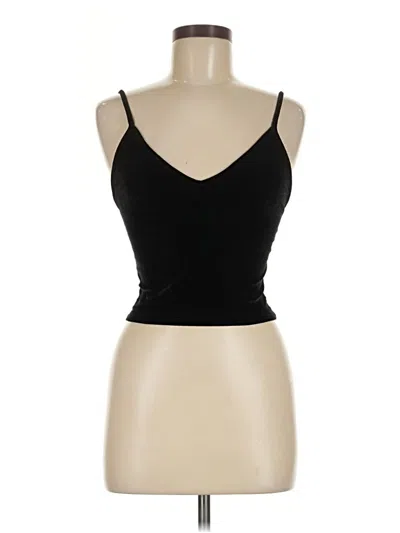 Pre-owned Brandy Melville Tank Top Black Strapless Neckline Tops