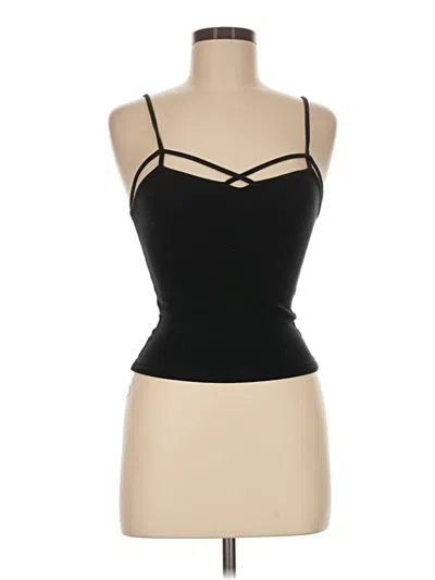 Pre-owned Brandy Melville Tank Top Black Strapless Neckline Tops