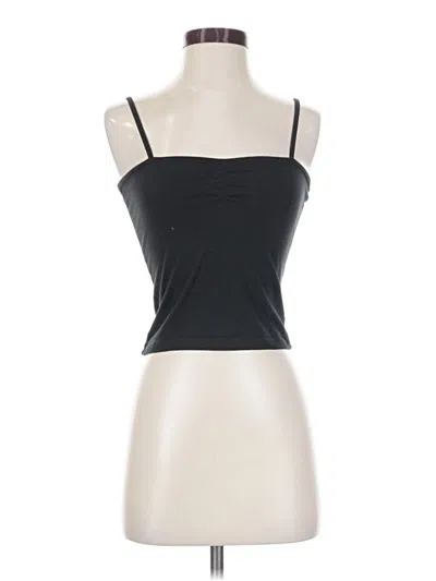 Pre-owned Brandy Melville Tank Top Black Strapless Neckline Tops