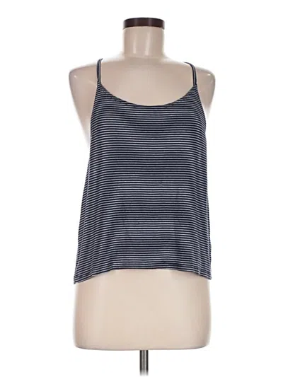 Pre-owned Brandy Melville Tank Top Blue Halter Neckline Tops