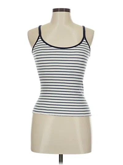 Pre-owned Brandy Melville Tank Top Blue Strapless Neckline Tops