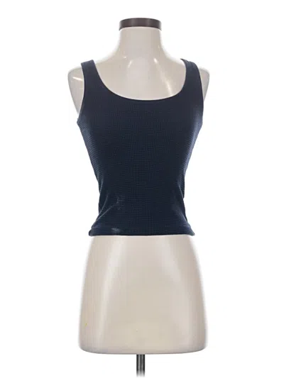 Pre-owned Brandy Melville Tank Top Blue Strapless Neckline Tops