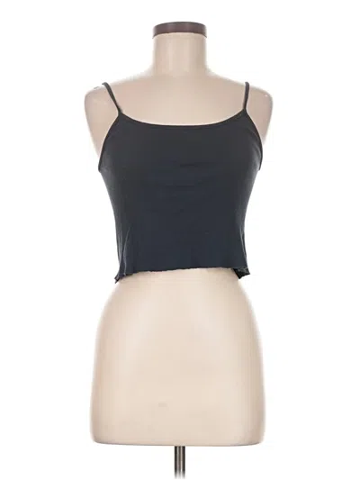 Pre-owned Brandy Melville Tank Top Blue Strapless Neckline Tops
