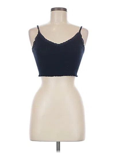 Pre-owned Brandy Melville Tank Top Blue Sweetheart Neckline Tops