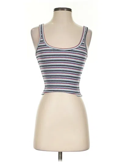 Pre-owned Brandy Melville Tank Top Blue Sweetheart Neckline Tops