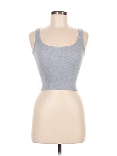 Pre-owned Brandy Melville Tank Top Gray Strapless Neckline Tops