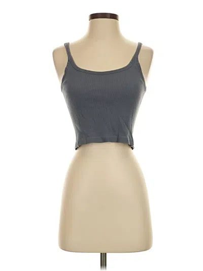 Pre-owned Brandy Melville Tank Top Gray Strapless Neckline Tops