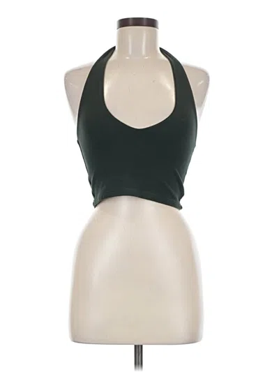 Pre-owned Brandy Melville Tank Top Green Halter Neckline Tops