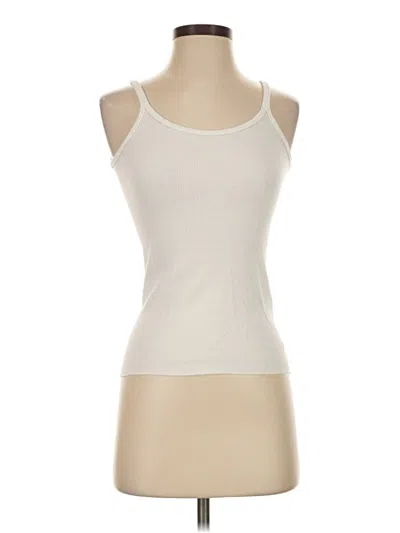 Pre-owned Brandy Melville Tank Top Ivory Halter Neckline Tops