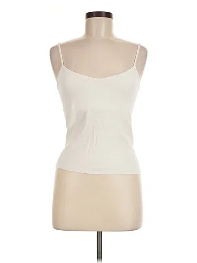 Pre-owned Brandy Melville Tank Top Ivory Strapless Neckline Tops
