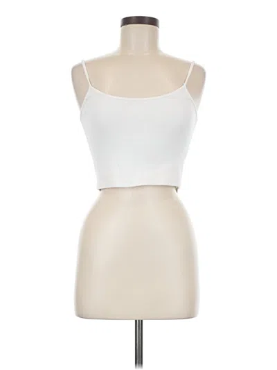 Pre-owned Brandy Melville Tank Top Ivory Strapless Neckline Tops