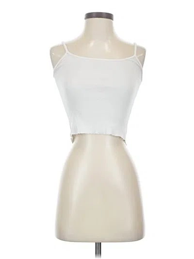 Pre-owned Brandy Melville Tank Top Ivory Strapless Neckline Tops