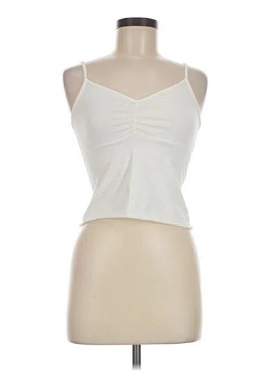 Pre-owned Brandy Melville Tank Top Ivory Strapless Neckline Tops